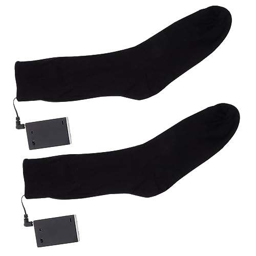Toddmomy Warme Socken wiederaufladbarer Akku wiederaufladbare Batterie wiederaufladbare D-Batterien Wintersocken wiederaufladbare beheizte Socken Batteriebeheizte Socken Heizsocke Heizung