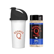 Kosmos Q SPG Seasoning - Savory Blend of Salt Pepper Garlic Seasoning & Kosmos Q Product Mixer 25 oz