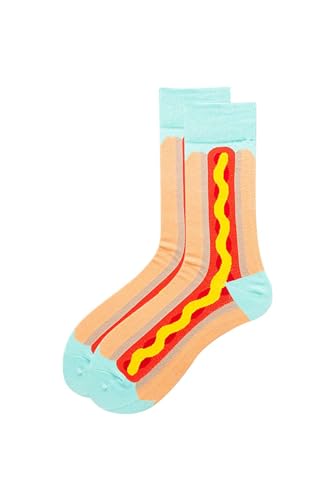 Hamburger Slippers Food Shoes Plush Hamburger Shaped Funny Warm Slippers with Hot Dog Socks3