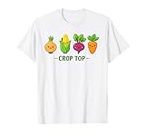 Crop Top Cute Vegetable Pun Funny Gardener Joke T-Shirt