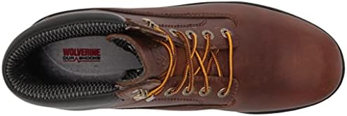 WOLVERINE Men's DuraShocks SR 6" WP Construction Boot, Dark Brown, 10 | Image 4