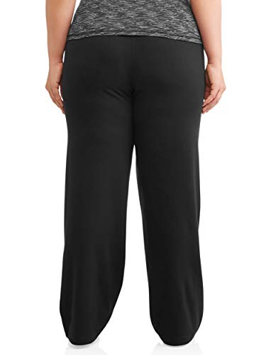 Athletic Works Women's Plus-Size Dri-More Core Relaxed Fit Workout Pant, Black, 3X