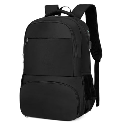 Jemora Mochila para o almoço, mochila térmica isolada, lancheira para homens e mulheres, mochila para computador portátil de 15,6 polegadas com porta USB, lancheira resistente à água pru