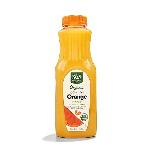 365 by Whole Foods Market, Organic Orange Juice, 15.2 Fl Oz Bottle