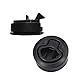 WJSKDQ 4PCS Boat Slam Latch Flush Pull Black Plastic Round for RV Marine Hatch Deck Door Cabinet Hardware