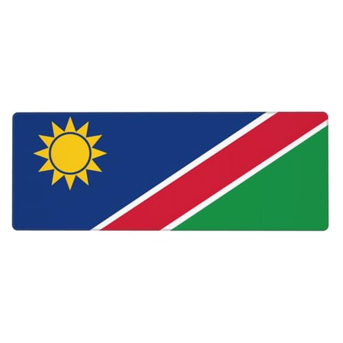 YYHHAOFA Tapis de souris imprimé drapeau de la Namibie extra large, clavier de jeu antidérapant, version épaisse, 30,5 x 80 cm