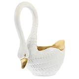 Table porte-clés : organisateur en résine en forme de cygne est un décor délicat votre bureau dans le porche maison pour placer des clés, un décor de cygne