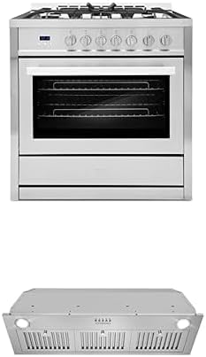 Cosmo 2-Piece Kitchen Package, 36" Gas Range & Insert Range Hood