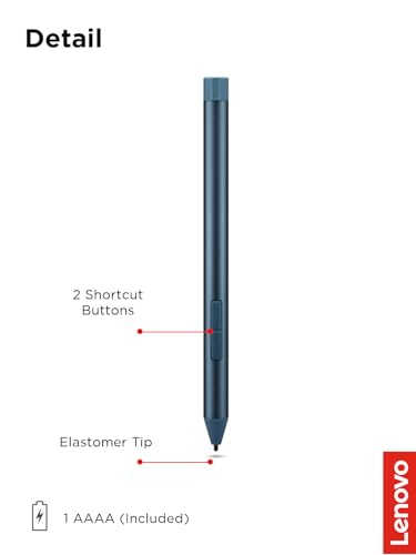 Image of Lenovo Digital Pen 3 for Laptops, Supports Multiple Protocols, Advanced Tilt Recognition, Tidal Teal