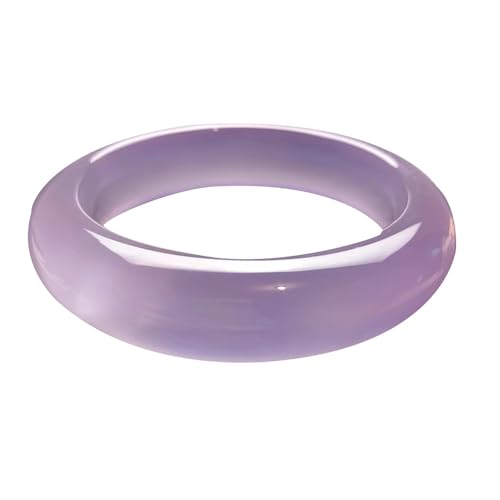 Bracelet jade Feng Shui contre le stress jonc agate violette véritable sûr 58-62mm