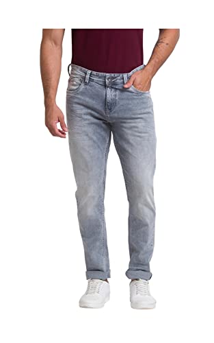Image of Spykar Men's Mid Rise Slim Fit Jeans (MACT02BB108)