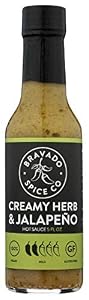 Image of BRAVADO SPICE Creamy Herb & Jalapeno Hot Sauce, 5 FZ