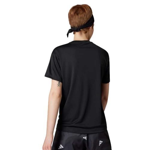 Camiseta Adidas Run It Feminina Preta e Branca
