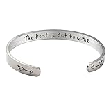 APLVFFZH Pulsera Abierta con Dije Decorativo, Brazalete Tipo Brazalete para Cumpleaños