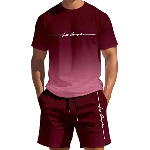 Ensemble Homme T-shirt et Short Léger d'Été Décontracté Taille S