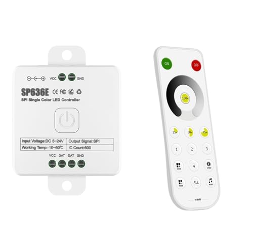 Télécommande LED tactile SPI PWM ultra-fine avec contrôle 4 zones