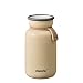DOSHISHA DMLB330IV - Borraccia termica, con isolamento sottovuoto, con scritta mosh!, 330 ml. colore: avorio