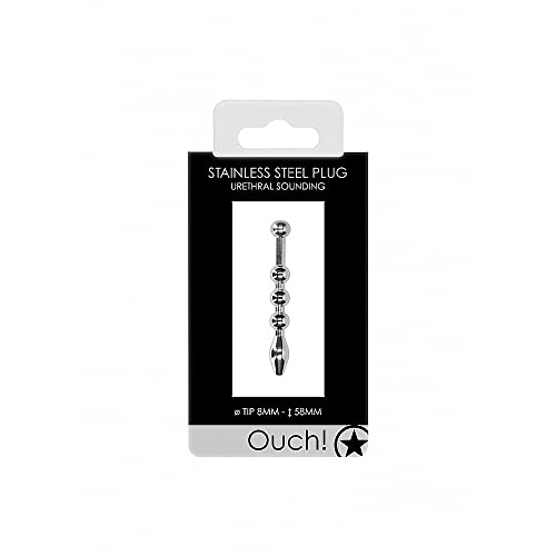 Shots Ouch! Urethral Sounding - Metal Plug - 8mm - Afbeelding 3