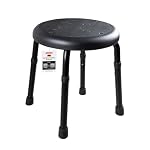 RIDDER – RIDDER – Bad-Hocker Go, Ø 50x34,9-52,5cm, schwarz, Aluminium