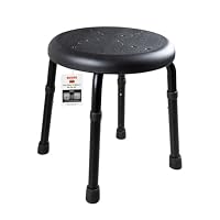 RIDDER – RIDDER – Bad-Hocker Go, Ø 50x34,9-52,5cm, schwarz, Aluminium