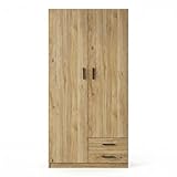 Shiito | Modelo Oxford - Armario 2 Puertas y 2 cajones | Acabado en Madera...