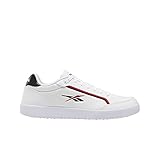 tenis reebok 2019 Parte superior de lona Reebok Smash, Zapatillas de Tenis Unisex Adulto, FTWR White/Core Black/Vector Red, 45 EU