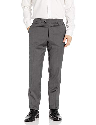 Palm Beach Men's Cole Suit Seperate Pant, Grey Sharkskin, 40W Regular