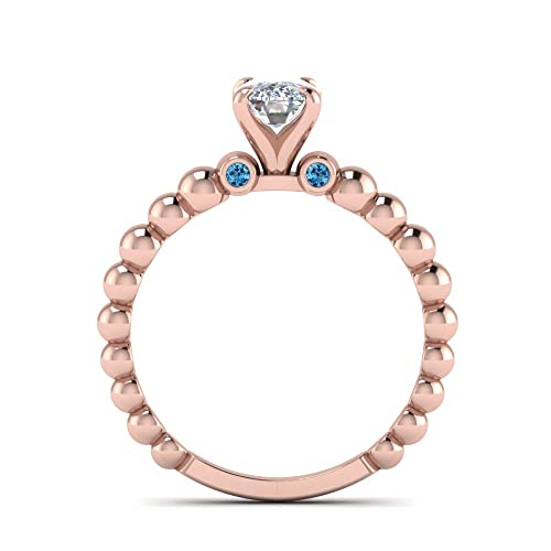 Image of 55Carat Choose Your Gemstone Bead Diamond CZ Engagement Ring Rose Gold Plated Cushion Shape Side Stone Engagement Rings Everyday Jewelry Wedding Jewelry Handmade Gifts for Wife US Size 4 to 12