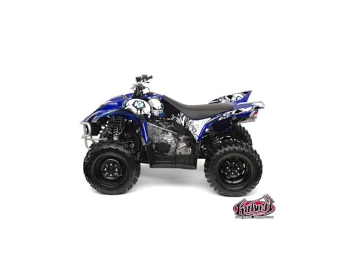 Kit déco quad Wolverine 350-450 noir et bleu pour modèles 2006 à 2009