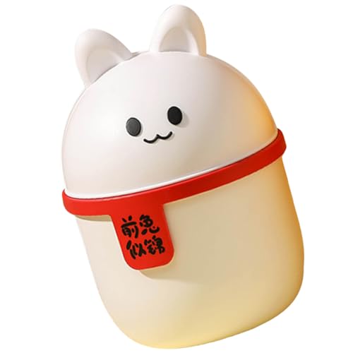 PRETYZOOM Caja De Almacenamiento De Basura De Mesa Dibujos Animados Cubo De Basura Organizador