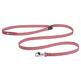 Ruffwear Flagline Hundeleine, schnelle, leichte, Starke Leine, 2-in-1 Hand- oder Taillenleine zum Laufen, Ufbewahrungstasche und sicher abschließbarer Crux-Clip, Salmon Pink (One Size, All Breeds)