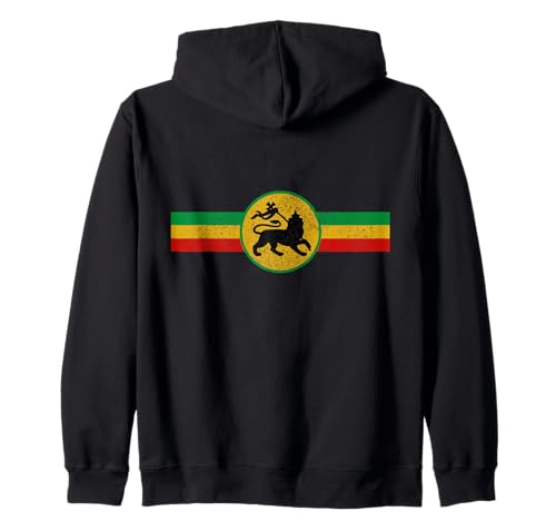 Reggae Music León De Judá Rastafari Jamaica Sudadera con Capucha