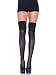 Leg Avenue Women's Pointelle Over The Knee Scrunch Socks, Black, One Size
