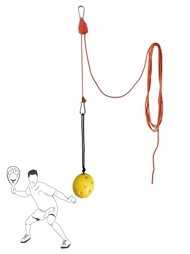 Pickleball Swing Trainer with Pulley System,Adjustable Hitting Aid for Muscle Memory & Stroke Practice | solo practice tools with 13ft Reflective Rope for Kids/Adults/elderly Indoor/Outdoor Use