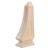 NUOBESTY Holzgeschnitzter Europäischer Säulenkapitell Träger in Beige mit Vielseitigem Design und Einfacher Montage für Türrahmen und Kaminsims