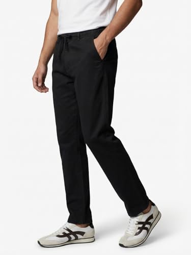 Image of Nobero Chino Pants for Men | Oversized Fit | Multiple Pockets | Elasticated Waist | Casual & Utility Wear