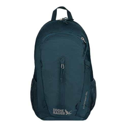Image of Eddie Bauer Stowaway Packable Backpack | Travel | Outdoor | Lightweight | Foldable | Durable | Ripstop Polyester | 20L - Marine