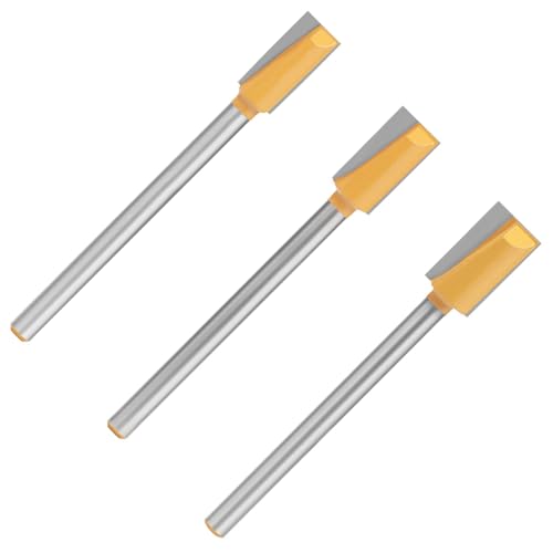 Juego de brocas de enrutador con punta de carburo resistente a atascos, vástago extendido de 8 mm para agujeros de madera complejos con punta de carburos y vástago extendido para carpintería