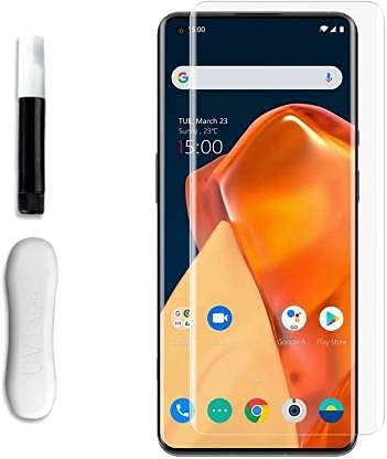 Image of UV Tempered Glass for Reno 6 Pro 5G Advanced Border Less Full edge to edge Full Screen Coverage UV Screen Protector Guard with Installation Kit - Pack of 1