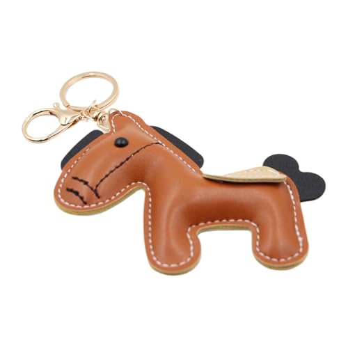 Animal de – Adorable colgante de mochila de caballo, bolso de bolso, mochila, colgante de animal lindo llavero de piel sintética para adultos, Atributo único, Refer to description