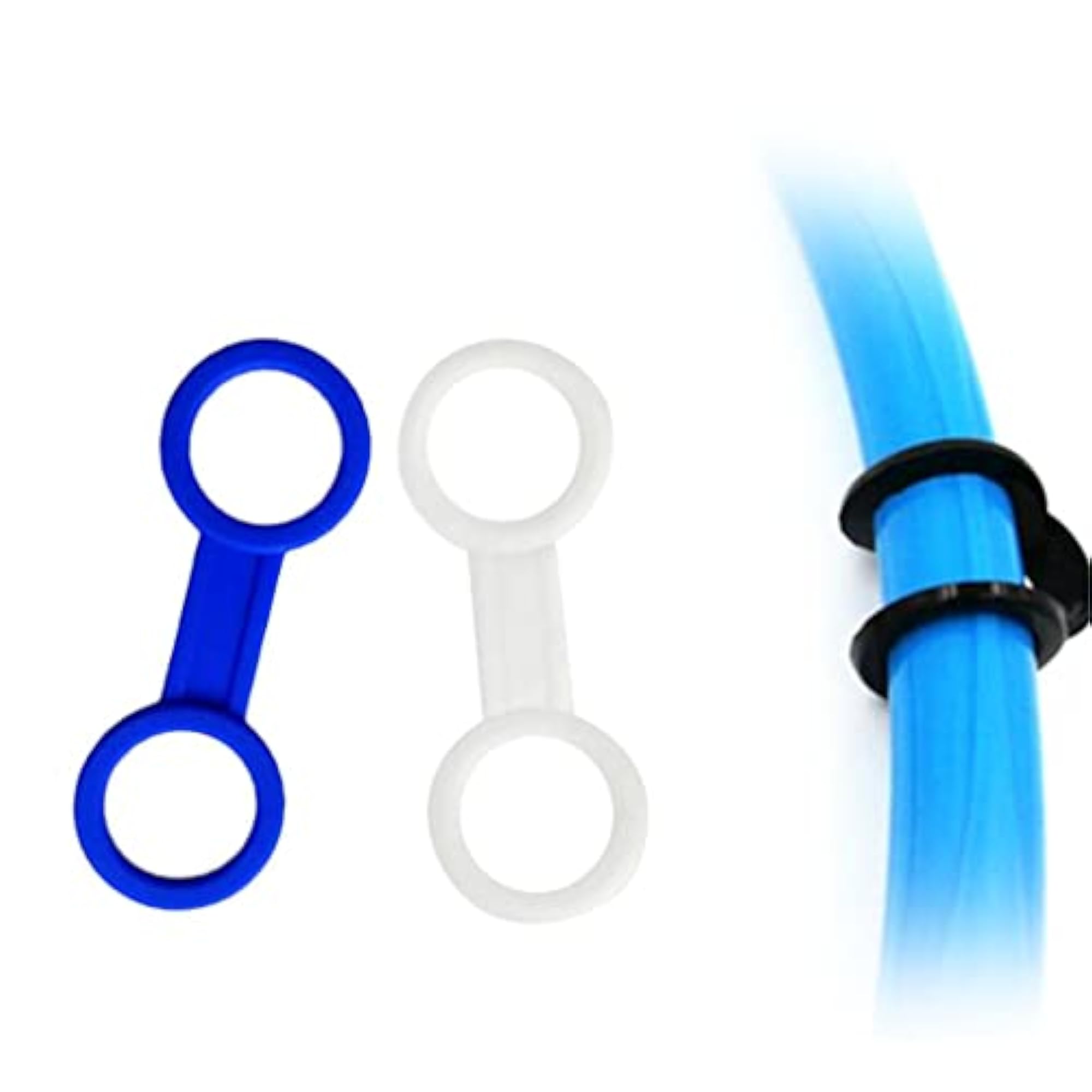 Scuba Diving Mask Silicone Snorkel Keeper Retainer, 2 Pieces
