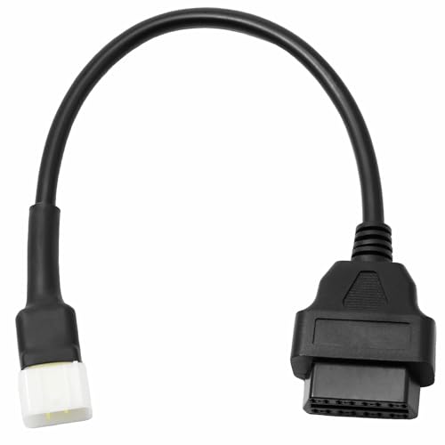 Goliton OBD2 OBDII Diagnostic Cable Adaptor 6 Pin to 16 Pin Compatible with Delphi Motorbike Motorcycle
