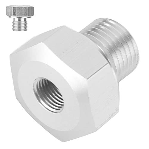 Car Oil Pressure Sensor Adapter, Male M16x1.5 to Female 1/8 NPT Aluminum Replacement for LS Series Engine System Parts Auto Accessories