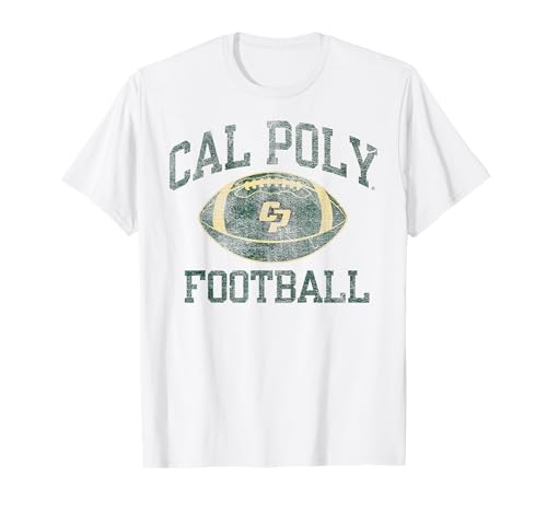 Cal Poly Mustangs Football Intensity White T-Shirt