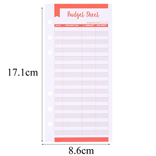 6-fori Expense Tracker Budget Fogli Fit Budget