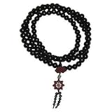 Traditional Mala Beads, 9mm - Black Meditation Mantra Beads