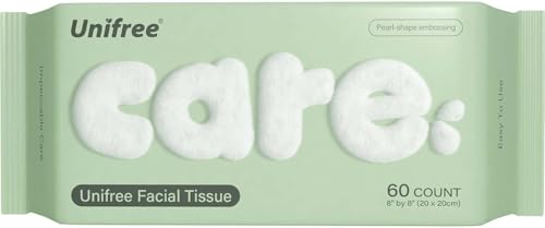 Image of Unifree Facial Towel l Disposable Dry Wipes l 4 -pack Value Pack, 240 Count Towel,Absorbent,Reusable, Soft, Comfort Skincare