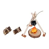 Utilisation polyvalente : utilisez le kit de camping pour maison de poupée ou le kit de camping pour jardin féerique pour enrichir vos expositions, votre décoration intérieure et vos mises en scène narratives grâce à des accessoires miniatures en bois de chauffage, des éléments de décoration pour le camping de la maison de poupée, des mini-accessoires de cuisine et un feu de camp à fabriquer soi-même