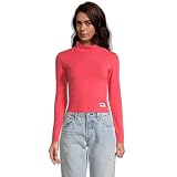 FILA Damen Tarsia Cropped Turtle Neck Long Sleeve T-Shirt, Teaberry, S