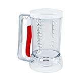 dalup enterprises batter dispenser, 4 cups (900 ml), perfect: pancakes, crepes, muffins, with easy